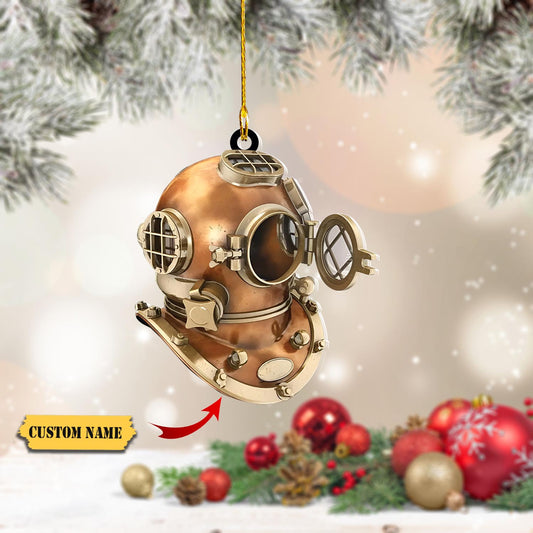 Personalized Scuba Diving Christmas Ornament, Scuba Diving Ornament, Scuba Diving Custom Name_Style 3_Pack 10 12, Ornament Decoration, Ornament For Gift, Ornament Christmas