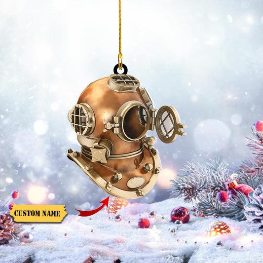 Personalized Scuba Diving Christmas Ornament, Scuba Diving Ornament, Scuba Diving Custom Name_Style 3_Pack 10 12, Ornament Decoration, Ornament For Gift, Ornament Christmas