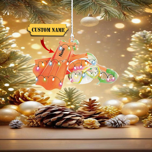 Personalized Scuba Diving Equipment Christmas Ornament, Custom Car Ornament, Ornament Decoration, Ornament For Gift, Ornament Christmas