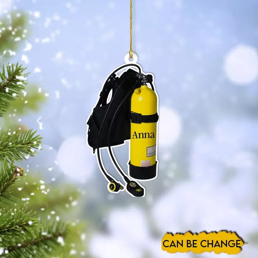 Personalized Scuba Diving Ornament, Scuba Diving Christmas Ornament,Scuba Diving, Ornament Decoration, Ornament For Gift, Ornament Christmas