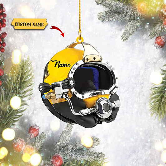 Personalized Scuba Diving Ornament, Scuba Diving Ornament, Christmas Ornament for Scuba Diver, Gift for Diver_Style 2_Pack 1 11, Ornament Decoration, Ornament For Gift, Ornament Christmas
