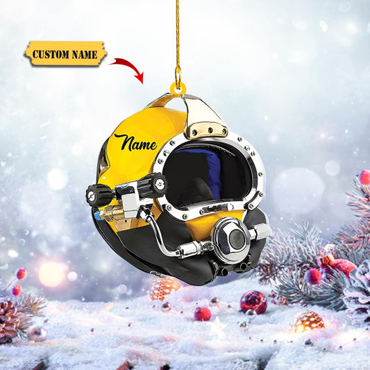 Personalized Scuba Diving Ornament, Scuba Diving Ornament, Christmas Ornament for Scuba Diver, Gift for Diver_Style 2_Pack 1 11, Ornament Decoration, Ornament For Gift, Ornament Christmas