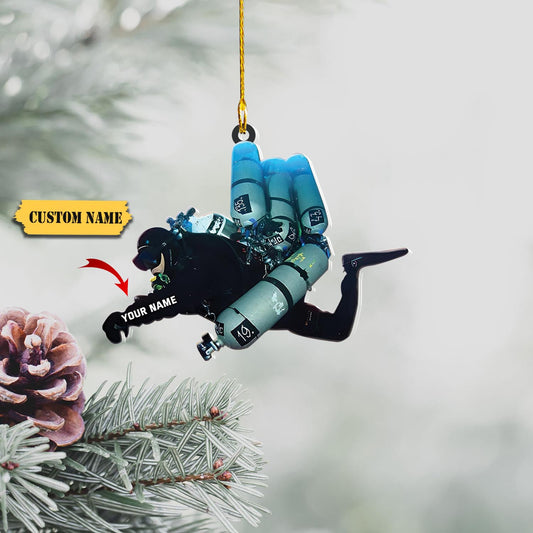 Personalized Scuba Diving Ornament, Scuba Diving Ornament, Christmas Ornament for Scuba Diver, Gift for Diver_Style 7_Pack 4 - 35% OFF 11, Ornament Decoration, Ornament For Gift, Ornament Christmas