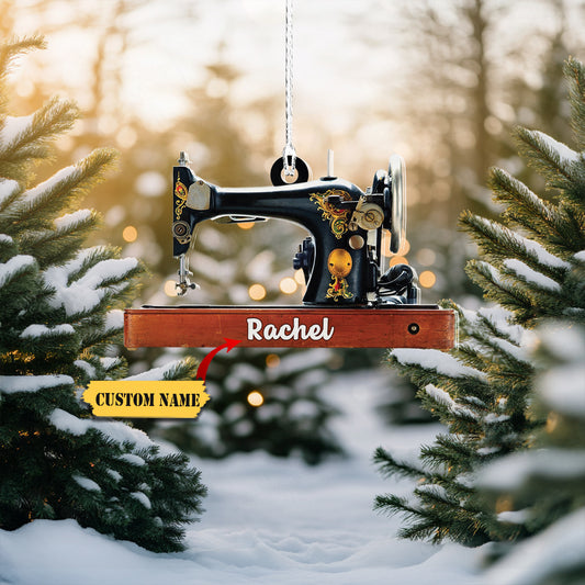 Personalized Sewing Machine Ornament, Christmas Tree Decor, Ornament Decoration, Ornament For Gift, Ornament Christmas