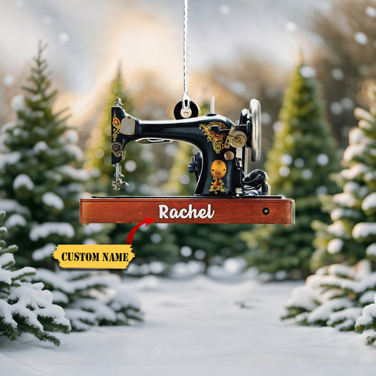 Personalized Sewing Machine Ornament, Christmas Tree Decor, Ornament Decoration, Ornament For Gift, Ornament Christmas