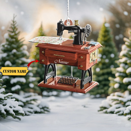 Personalized Sewing Machine Ornament, Sewing Christmas Ornament, Tailor Sewer3455880, Ornament Decoration, Ornament For Gift, Ornament Christmas