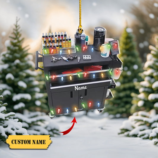 Personalized Tattoo Machine Ornament, Gift For Tattoo Lover Christmas Ornament, Ornament Decoration, Ornament For Gift, Ornament Christmas