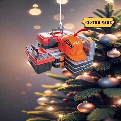 Personalized Technician Tools Bag Christmas Ornament, Handyman Xmas Ornament, Ornament For Him, Gift For Him, Ornament Christmas