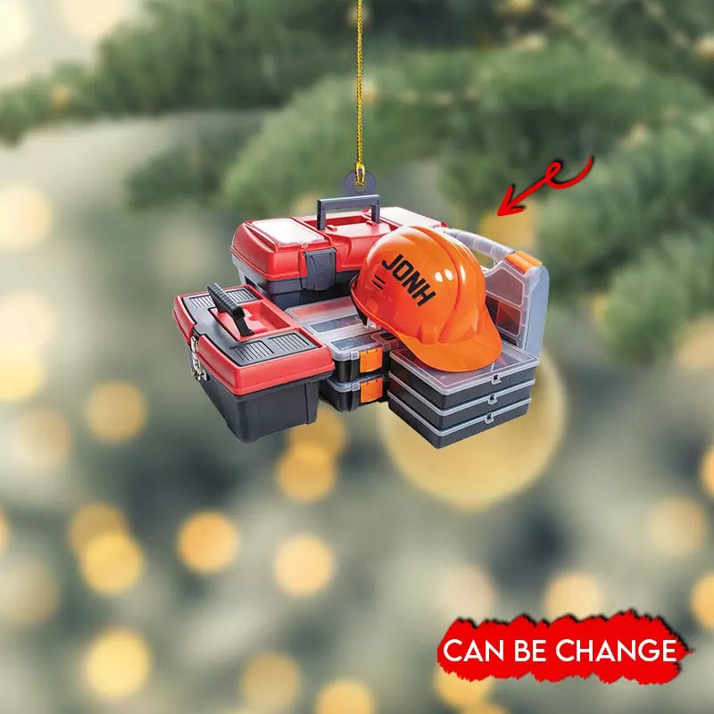 Personalized Technician Tools Bag Christmas Ornament, Handyman Xmas Ornament, Ornament For Him, Gift For Him, Ornament Christmas