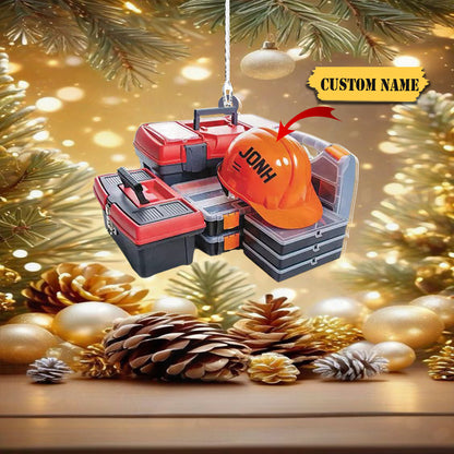 Personalized Technician Tools Bag Christmas Ornament, Handyman Xmas Ornament, Ornament For Him, Gift For Him, Ornament Christmas