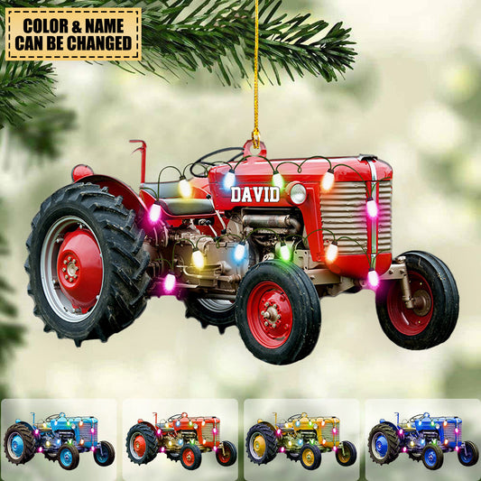 Personalized Tractor 3 Christmas Ornament - yeetcat, Ornament Decoration, Ornament For Gift, Ornament Christmas