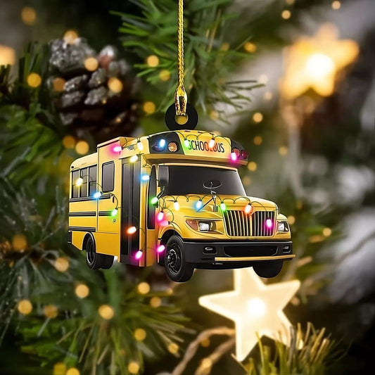 Personalized Tractor Christmas Ornament Tractor Flat Ornament Custom Name Trac, Ornament Decoration, Ornament For Gift, Ornament Christmas