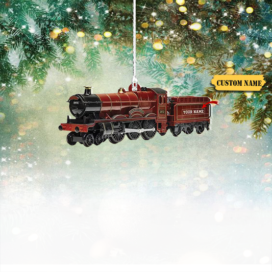 Personalized Train Ornament, Railroader Christmas Ornament, Locomotive Xmas345345, Ornament Decoration, Ornament For Gift, Ornament Christmas