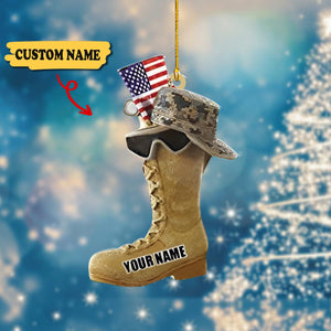 Personalized Us Veteran Christmas Ornament, Us Army Christmas, Veteran Gifts, Ornament For Him, Gift For Him, Ornament Christmas