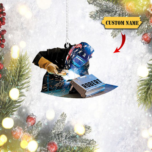 Personalized Welder Christmas Ornament, Welder Ornament, Christmas Gift Welder Lover 3, Ornament For Him, Gift For Him, Ornament Christmas