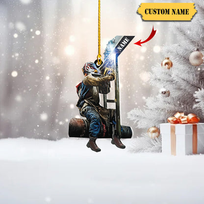 Personalized Welder Christmas Ornament, Welder Ornament, Christmas Gift Welder Lover 7, Ornament For Him, Gift For Him, Ornament Christmas