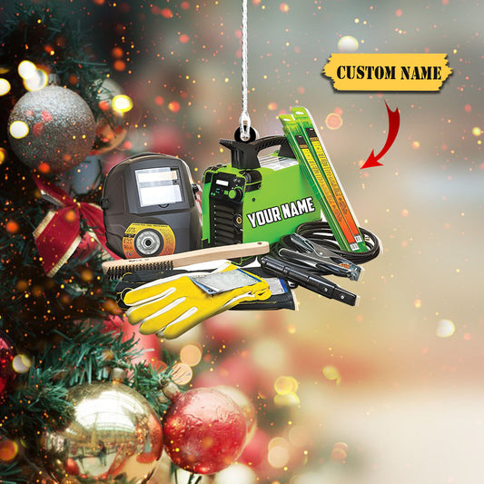 Personalized Welder Christmas Ornament, Welder Ornament for Welder Metal Worker, Gift Welder Lover 4, Ornament For Him, Gift For Him, Ornament Christmas