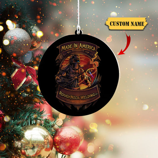 Personalized Welder Christmas Ornament, Welder Ornament for Welder Metal Worker, Gift Welder Lover 5, Ornament For Him, Gift For Him, Ornament Christmas