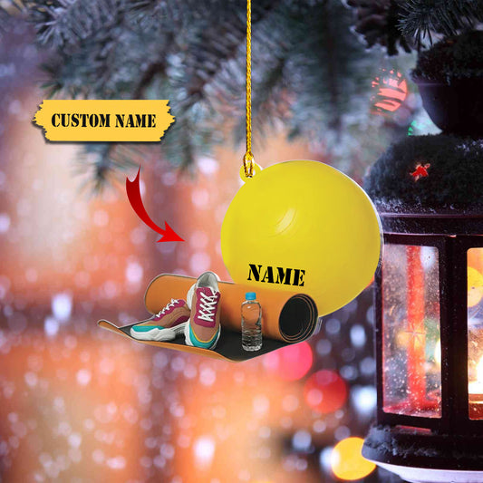 Personalized Workout Ornament, Gym Christmas Ornament, Fitness Ornament 56456, Ornament Decoration, Ornament For Gift, Ornament Christmas