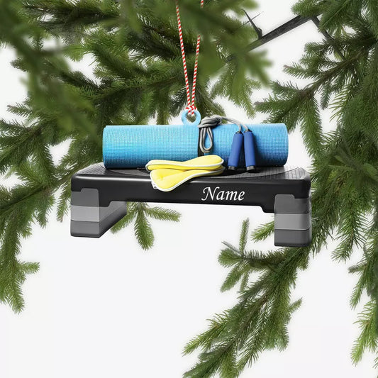Personalized Workout Ornament, Gym Christmas Ornament, Fitness Ornament, Ornament Decoration, Ornament For Gift, Ornament Christmas