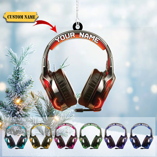 Podagree Personalized Name PC Computer Ornament Christmas, Shape Flat Christmas Ornament for Gamer, Gaming Gamer Christmas Ornament Gift for Boys435436, Ornament Decoration, Ornament For Gift, Ornament Christmas