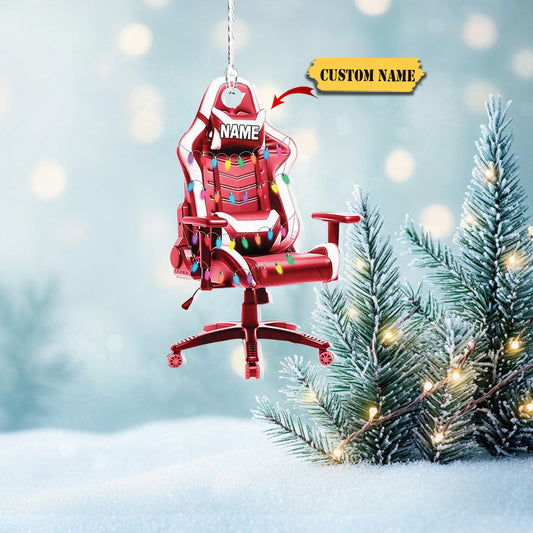 Podagree Personalized Name PC Computer Ornament Christmas, Shape Flat Christmas Ornament for Gamer, Gaming Gamer Christmas Ornament Gift for Boys4545, Ornament Decoration, Ornament For Gift, Ornament Christmas