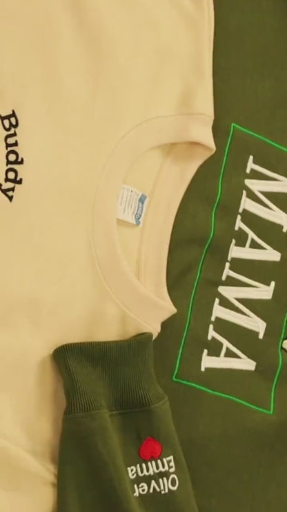 Custom Embroidered Pet Sweatshirt, Personalized Dog Name, Dog Embroidered Sweatshirt, Embroidered Dog Hoodie, Gift For Mom