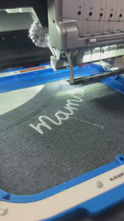 Embroidered Personalized Gigi Sweatshirt, Custom Kid Name On Sleeve, Grandma Embroidered Shirts, Grandma Gifts, Chiristmas Gifts For Grandma