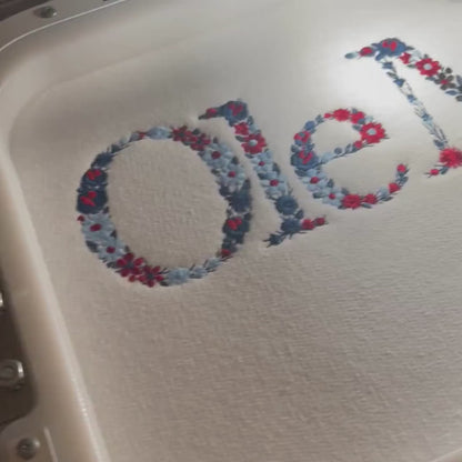 College Floral Letter Embroidered Sweatshirt | Embroidery Sorority Gift Greek Letter Sweatshirt | Family & Friend | SHIPS FROM USA!