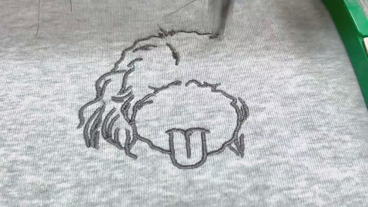 Custom Pet Embroidered Sweatshirt,Embroidered Pet Face&Name Sweatshirts,Custom Dog Portrait,pet hoodie,Perdog sweatshirt,Mummy Dog's Gift