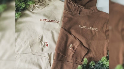 Custom 2 Sides Embroidered Varsity Crewneck - Embroidery Crewneck- Custom Embroidery - Personalized Sweatshirt - Embroidered Sweatshirt