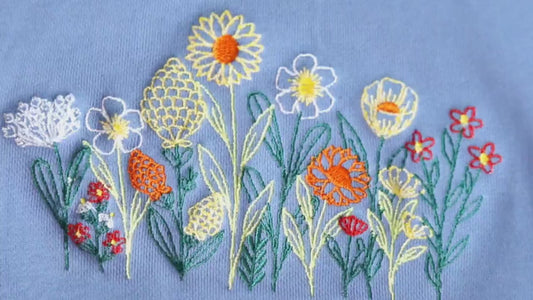 Wildflowers embroidered crewneck,Vintage Sweatshirt,Fine Line,floral embroidered sweatshirt,Gifts for Women, Friends, Gift for MAMA