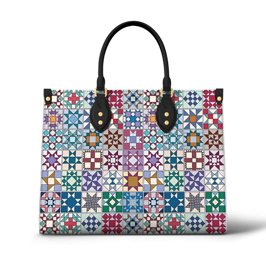 Leather Bag Gentle Quilting Blocks