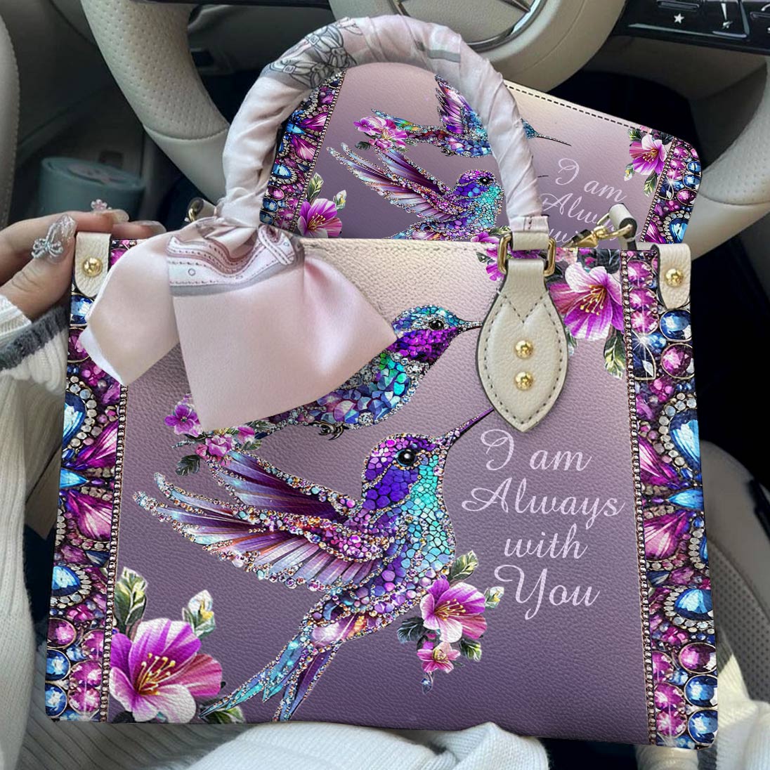 Hummingbird Leather Bag I Am Always With You