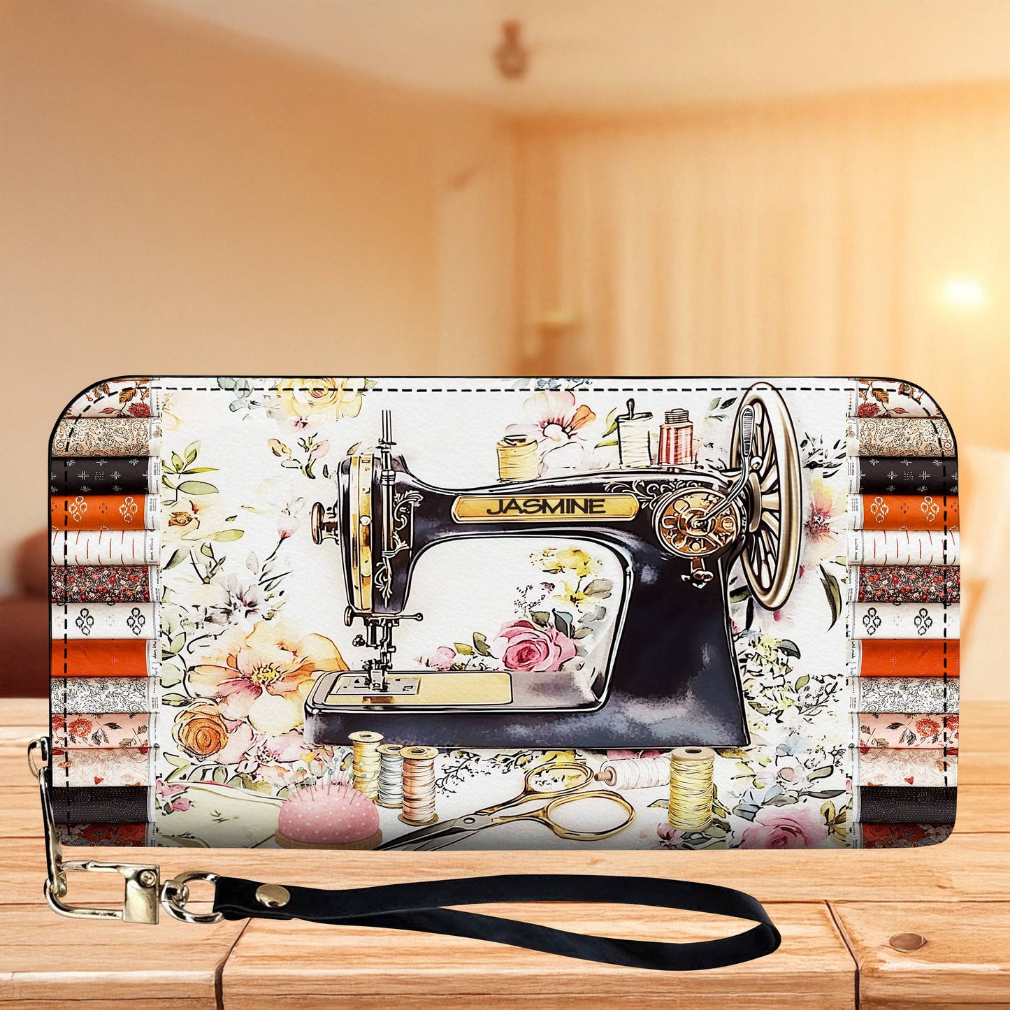 Lorva Personalized Sewing Leather Bag Vintage Bloom