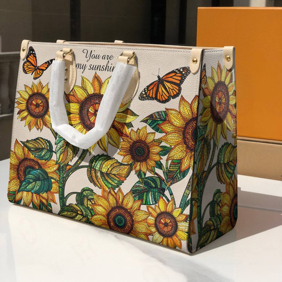 Leather Bag Sunshine Field