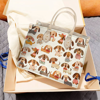 Dachshund Leather Bag Cutie Doxie