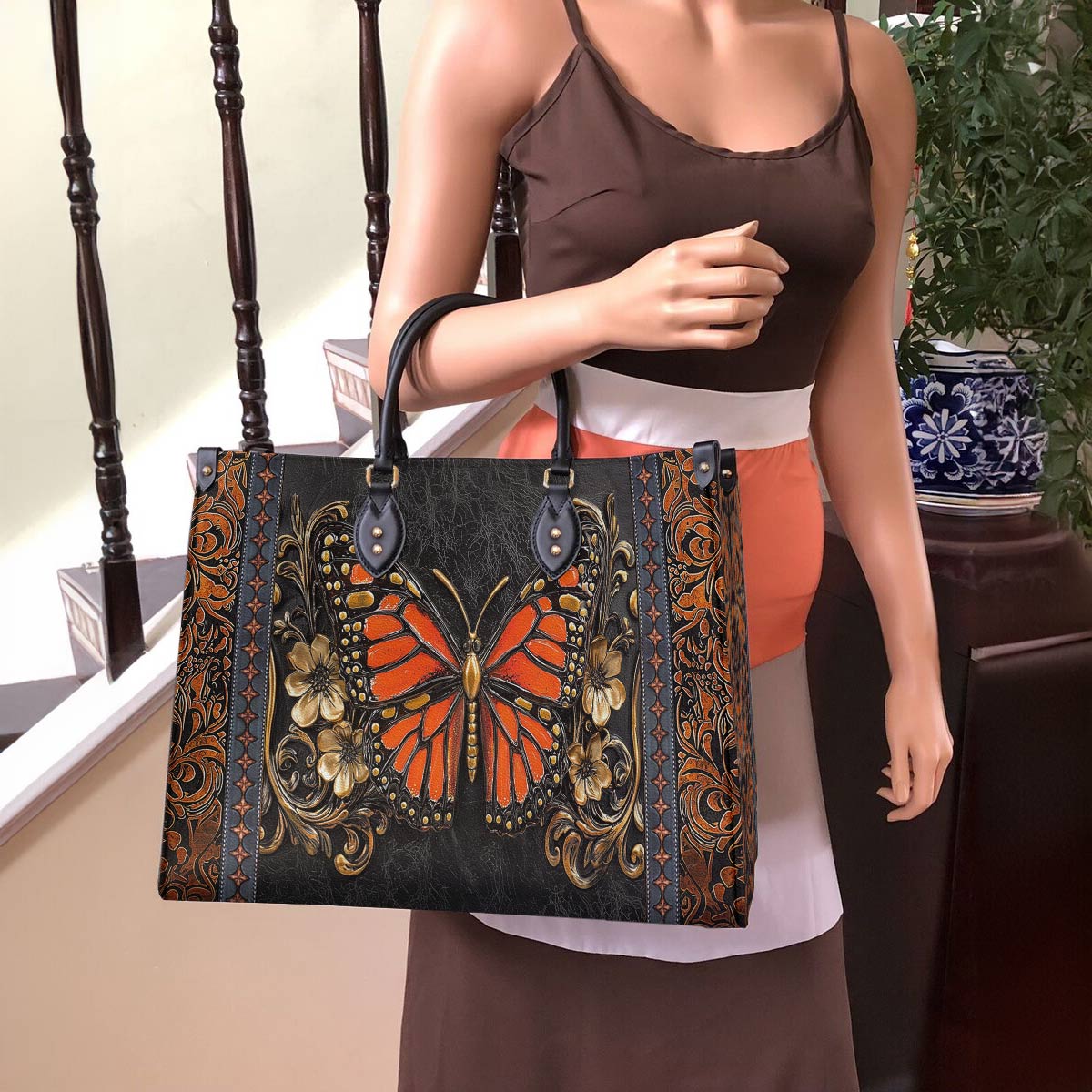 Butterfly Leather Bag Victorian Blaze