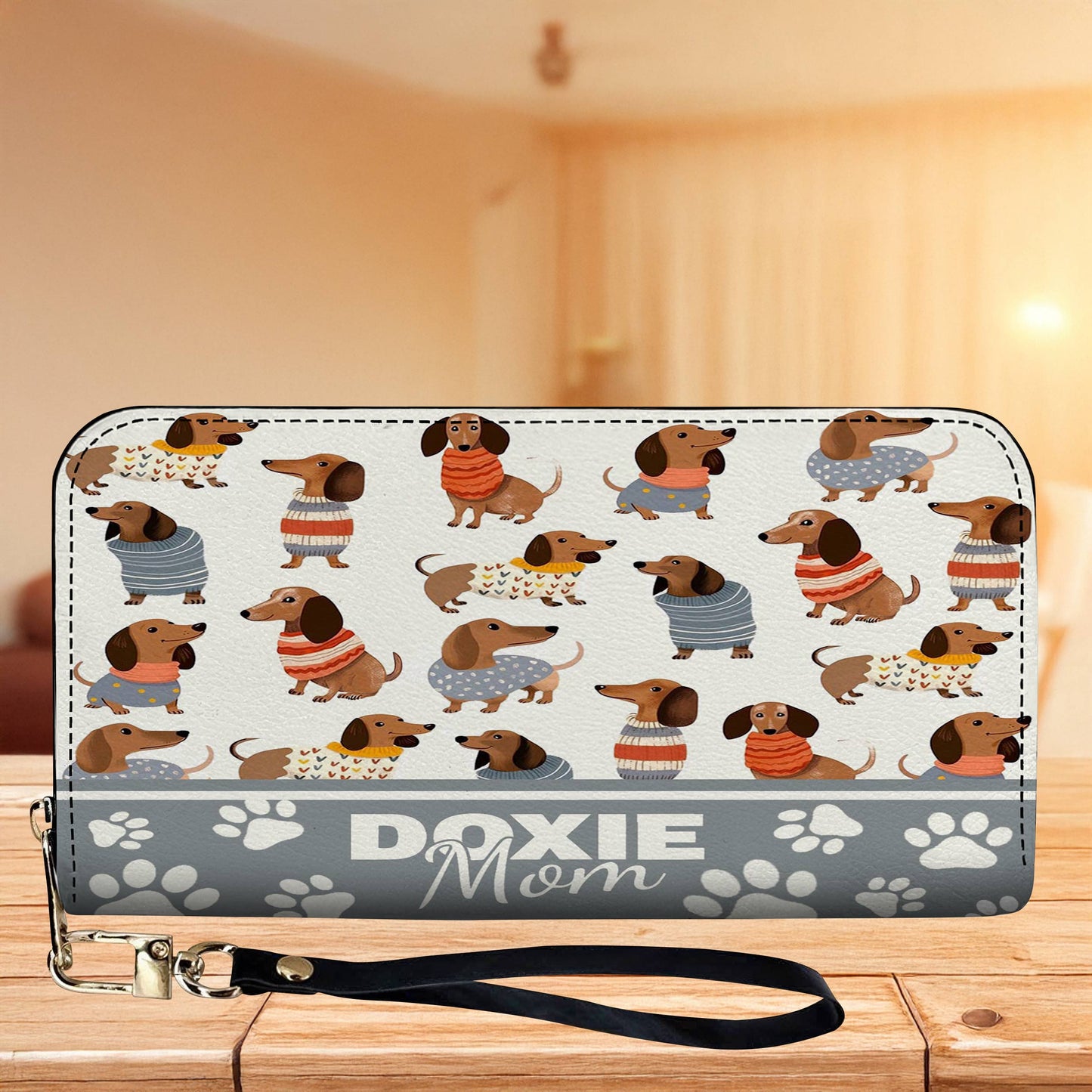 Dachshund Leather Bag Doxie Mom