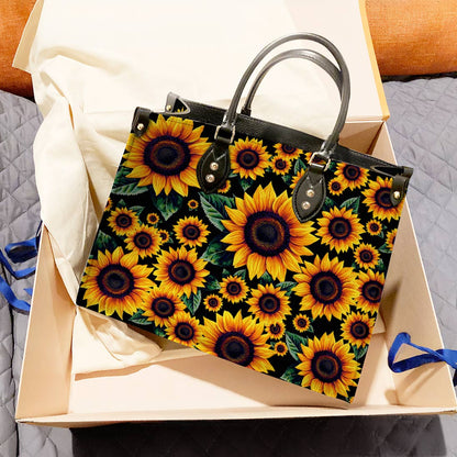 Sunflower Leather Bag Summer Eclipse
