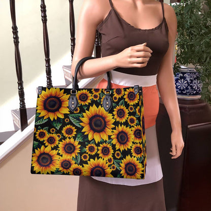 Sunflower Leather Bag Summer Eclipse