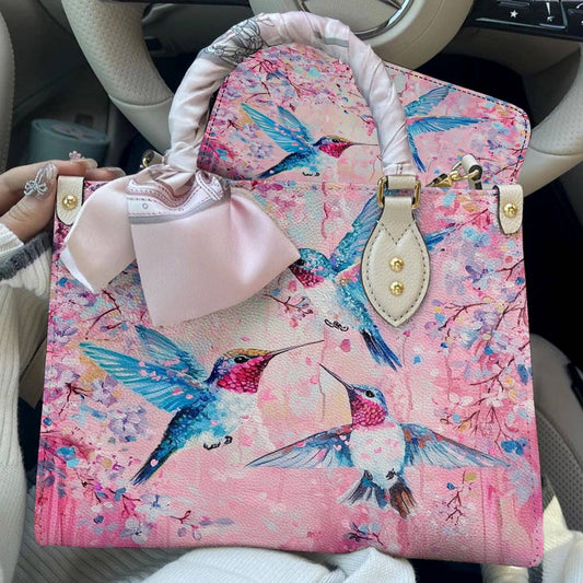 Hummingbird Leather Bag Petal & Flight