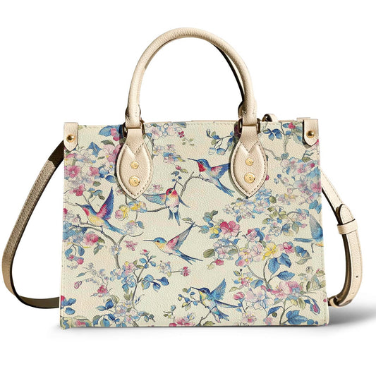 Hummingbird Leather Bag Blossom Whisper