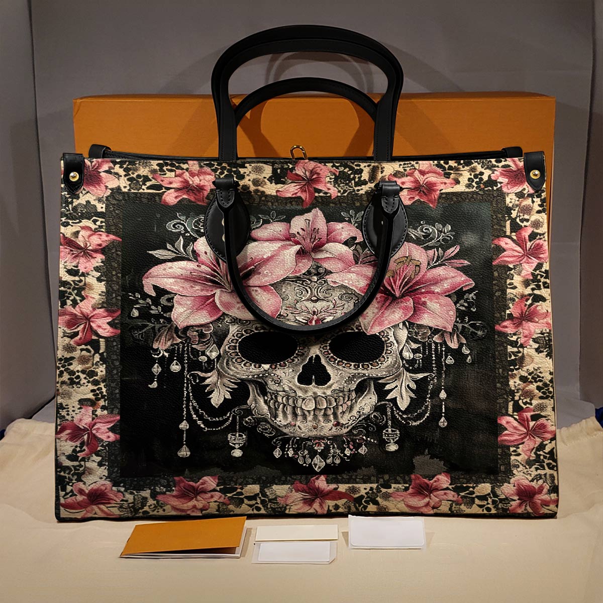 Leather Bag Lily's Enchanted Bloom