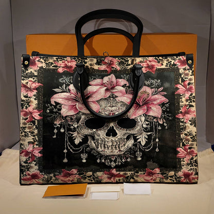 Leather Bag Lily's Enchanted Bloom