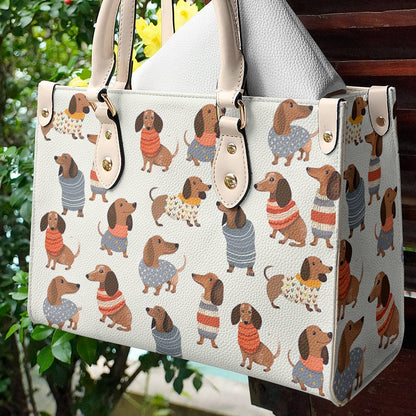 Dachshund Leather Bag Cuteness Overload