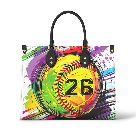 Softball Leather Bag Splashing