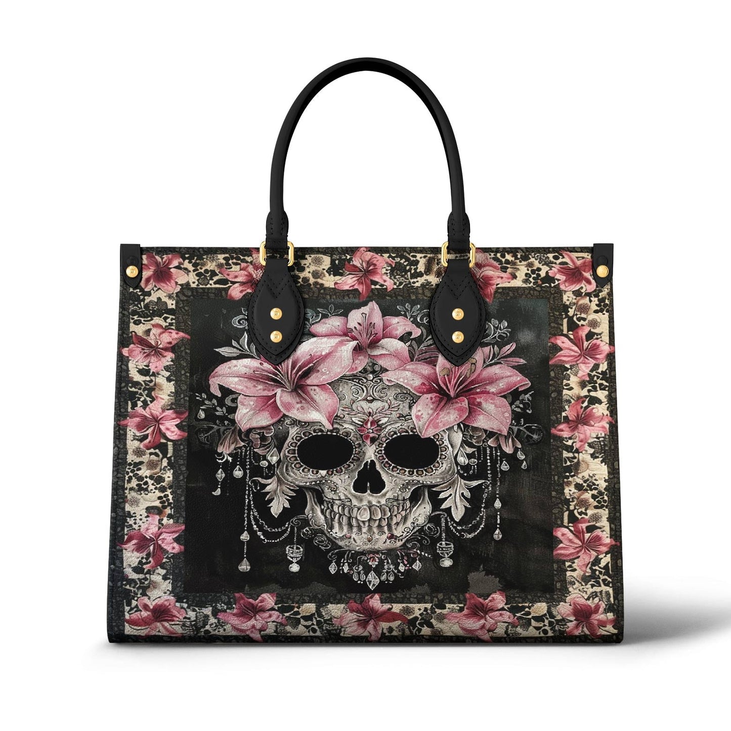 Leather Bag Lily's Enchanted Bloom