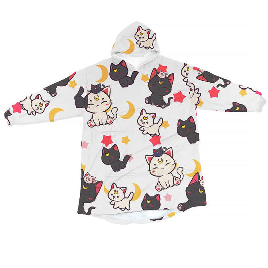 Sailor Moon Cat Hoodie Blanket