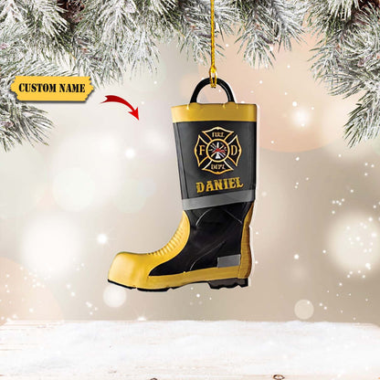 Shaped Ornament - FireFighter Boots - Nvc97 Christmas Ornament, Ornament Decoration, Ornament Christmas
